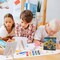 24 Set 6 x 6 Inch Canvas Boards and Easel for Painting, Acrylic Paint Strips, Palettes, Brushes, Canvases Painting Kits for Kids Adults Artists Beginners Oil Acrylic Painting Party Favors